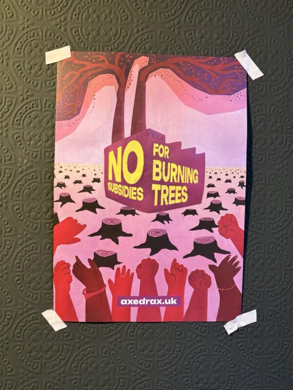 No Subsidies for Burning Trees Poster - Image 2